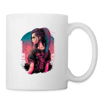 Atemberaubendes futuristisches Mädchen der perfekte Geburtstag - Tasse - Weiß - Rechts