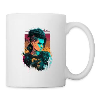 Beautiful Science Fiction Women the simple - Mug - white - Right