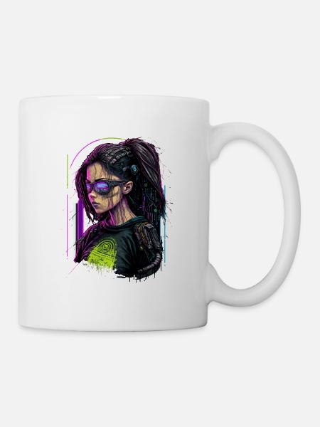 Fearsome Punk Lady das einfache Geburtstagsgeschenk für - Tasse - Weiß