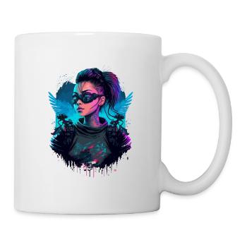 Schöne Science Fiction Lady das einfache Geschenk - Tasse - Weiß - Rechts
