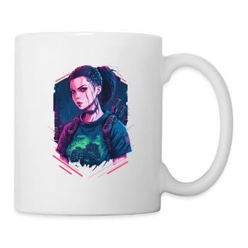 Beautiful Cyber Women le fabuleux cadeau pour - Mug blanc - blanc - Droite