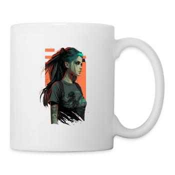 Amazing Looking Punk Girl das fabelhafte Weihnachten - Tasse - Weiß - Rechts