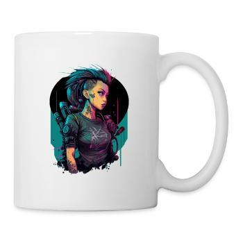Amazing Looking Futuristic Lady the fabulous - Mug - white - Right