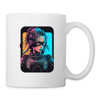 Futuristic Girl the excellent birthday gift for - Mug - white - Right