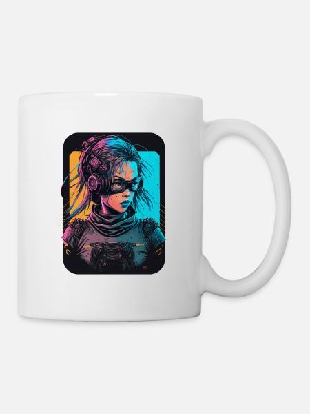 Futuristic Girl das ausgezeichnete Geburtstagsgeschenk für - Tasse - Weiß