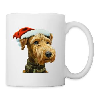 Airedale Terrier Noël - Mug blanc - blanc - Droite