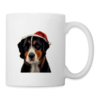 Noël Entlebucher Mountain Dog - Mug blanc - blanc - Droite