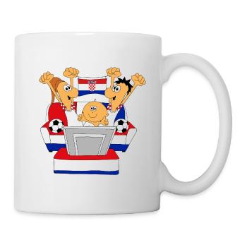 KROATIEN - FUßBALL - WM - WELTMEISTERSCHAFT - FANS - Tasse - Weiß - Rechts