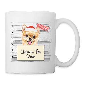 Weihnachtsbaum Umschubser Pommerscher - Tasse - Weiß - Rechts