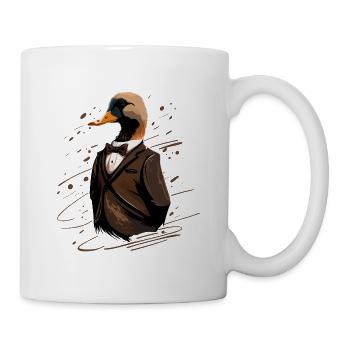 Funny Duck in a Suit - Mug - white - Right