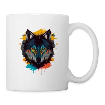 Stunning Drawing of a Wolf Head - Mug - white - Right