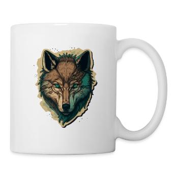 A Wolf Head Drawing for every Animal Enthusiasts - Mug - white - Right