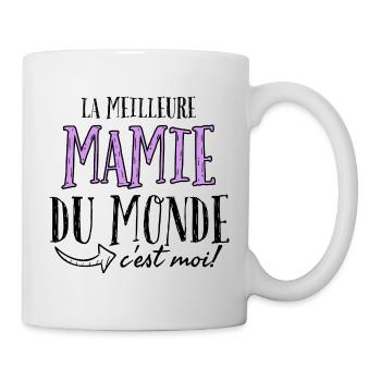 La meilleure mamie du monde c'est moi. - Mug blanc - blanc - Droite