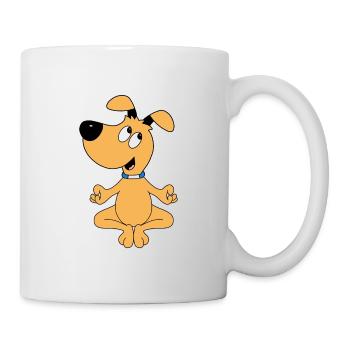 HUND - YOGA - PILATES - TIER - TIERISCH - Tasse - Weiß - Rechts
