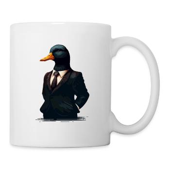 Banker duck - Mug - white - Right