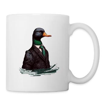 Duck in feather Suit - Mug - white - Right