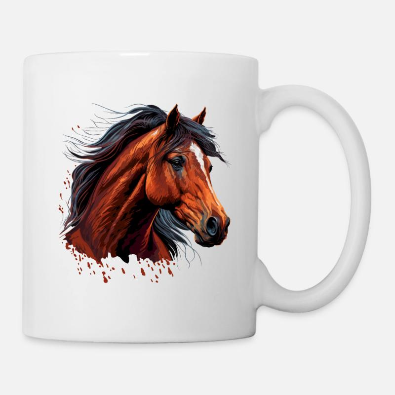 Pferdegesicht - Tasse - Weiß