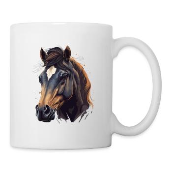 Stallion Face - Mug - white - Right