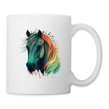 Schönes Pferd - Tasse - Weiß - Rechts