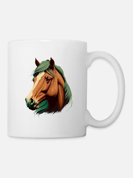 Schöne Stute - Tasse - Weiß