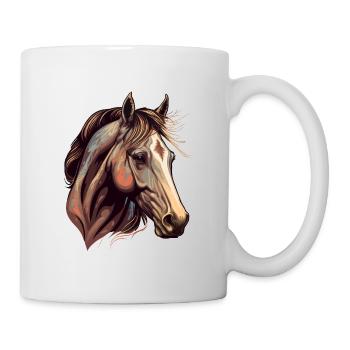 Bel étalon - Mug blanc - blanc - Droite