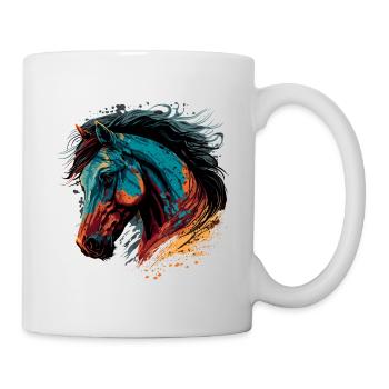 Trendy Horse Head Design - Mug - white - Right