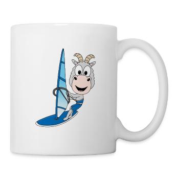 ZIEGE - WINDSURFER - SPORT - WASSERSPORT - SURFER - Tasse - Weiß - Rechts