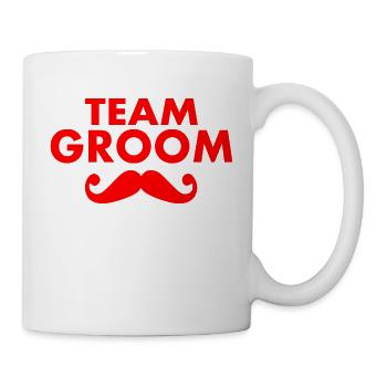 Team groom - Tasse - Weiß - Rechts