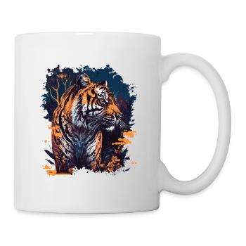 Tiger - Tasse - Weiß - Rechts