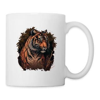 Tiger in the Woods - Mug - white - Right