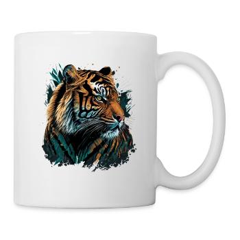 Tiger Portrait - Mug - white - Right