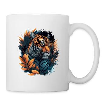 Tiger im Dschungel - Tasse - Weiß - Rechts