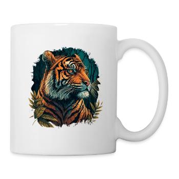 Tigre en Afrique - Mug blanc - blanc - Droite