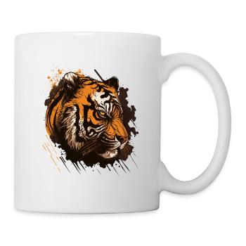 Scary Tiger - Mug - white - Right