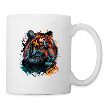 Colorful Tiger - Mug - white - Right