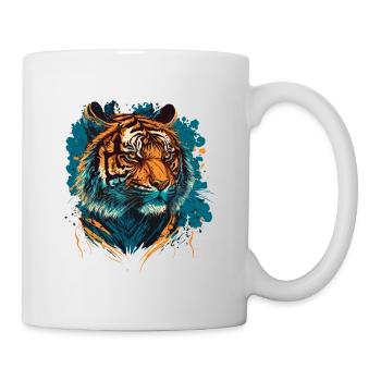 Tiger Head Illustration - Mug - white - Right