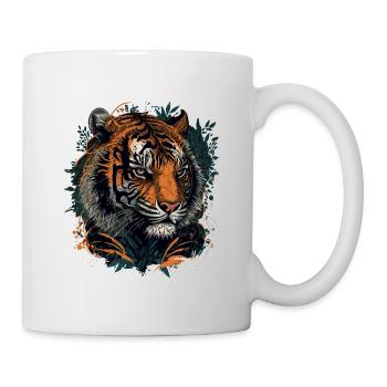 A Tiger Digital Illustration - Mug - white - Right