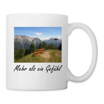 Berge - mehr als ein Gefühl - Tasse - Weiß - Rechts