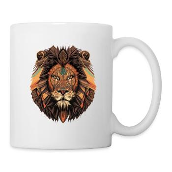 Geometric Lion Head - Mug - white - Right