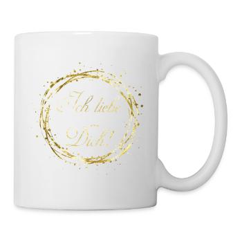 Je t'aime - Mug blanc - blanc - Droite