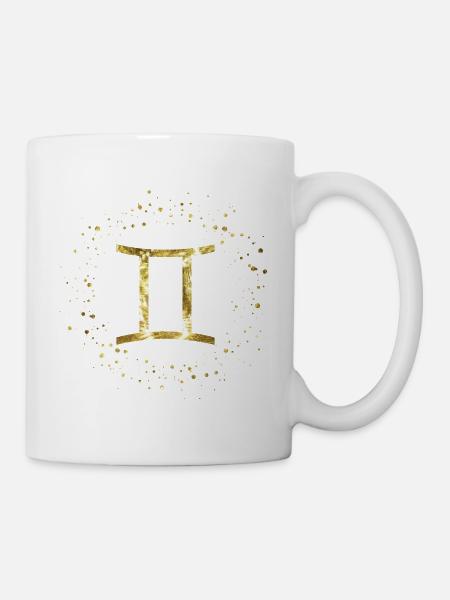 Zwilling Sternzeichen - Tasse - Weiß