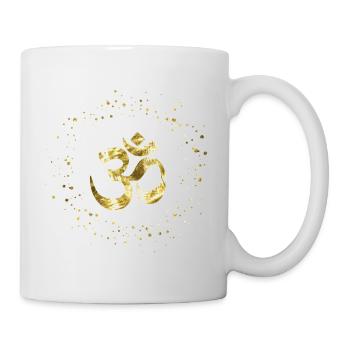 Om - Mug blanc - blanc - Droite