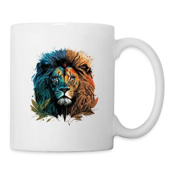 Lion Head Vintage - Tasse - Weiß - Rechts