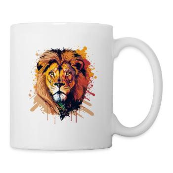 Tierkopf - Tasse - Weiß - Rechts