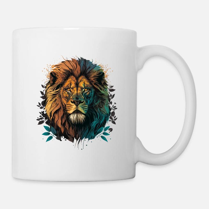 Afrikanischer Löwe - Tasse - Weiß