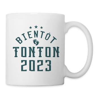 Annonce grossesse bientôt Tonton 2023 - Mug blanc - blanc - Droite
