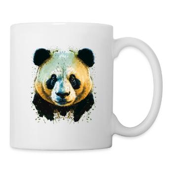 Yellow Panda Head - Mug - white - Right