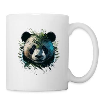 Panda caché derrière des lattes - Mug blanc - blanc - Droite