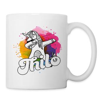 THILO - Beau nom de garçon avec licorne cool - Mug blanc - blanc - Droite