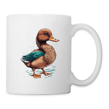 Ente - Tasse - Weiß - Rechts